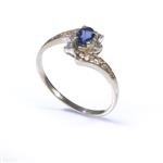 Blue Sapphire Ring in 14kt Gold 