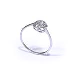 Solitaire Diamond Promise Ring in 10kt White Gold
